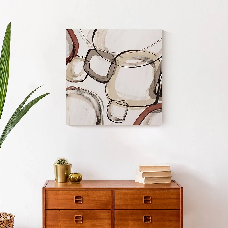 Traditional Urban Abstract 20" x 20" Canvas Wall Art