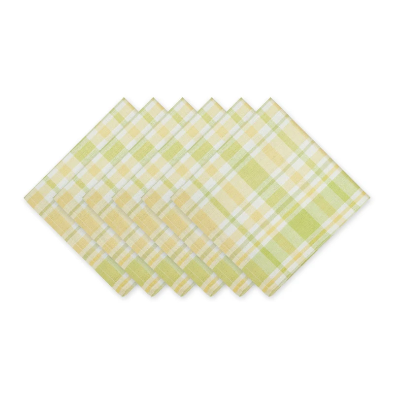 Lemon Bliss Plaid Napkin, 6ct.
