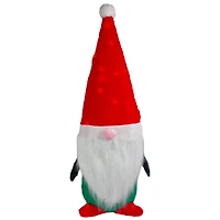 35" Lighted Red & Green Christmas Gnome Yard Decoration