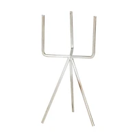 Silver Contemporary Planter, Set of 2" 5", 4"