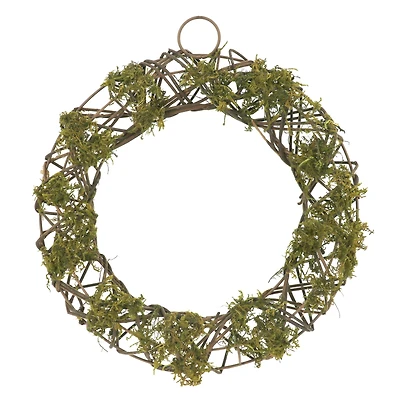 12" Green Moss & Twig Wreath Form by Ashland®