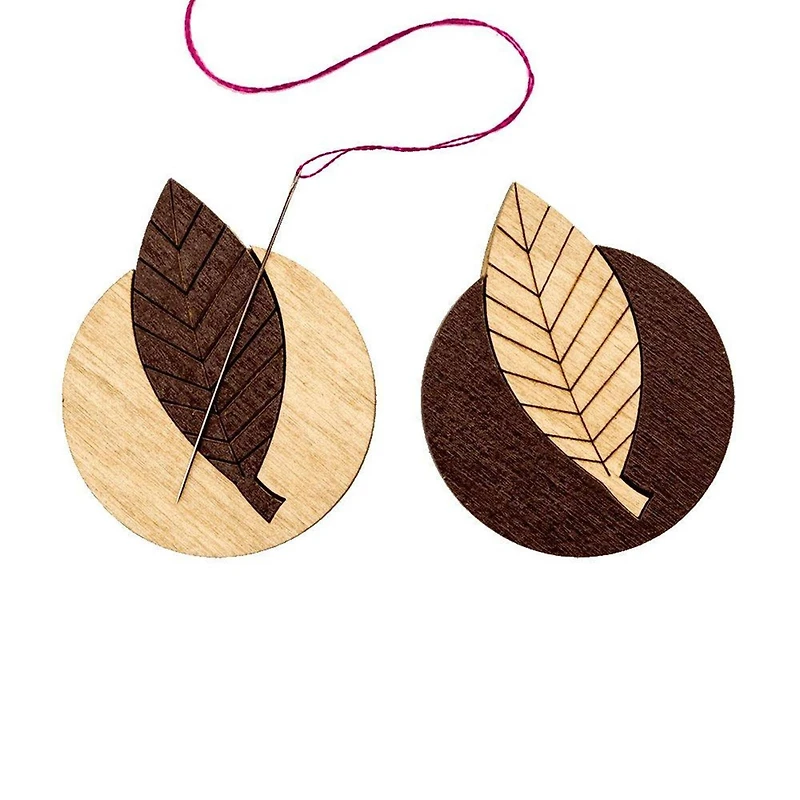 Wonderland Crafts Leaf Double-Sided Magnetic Needle Holder
