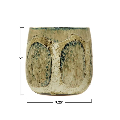 Hello Honey® 9" Multicolor Organically Shaped Stoneware Planter