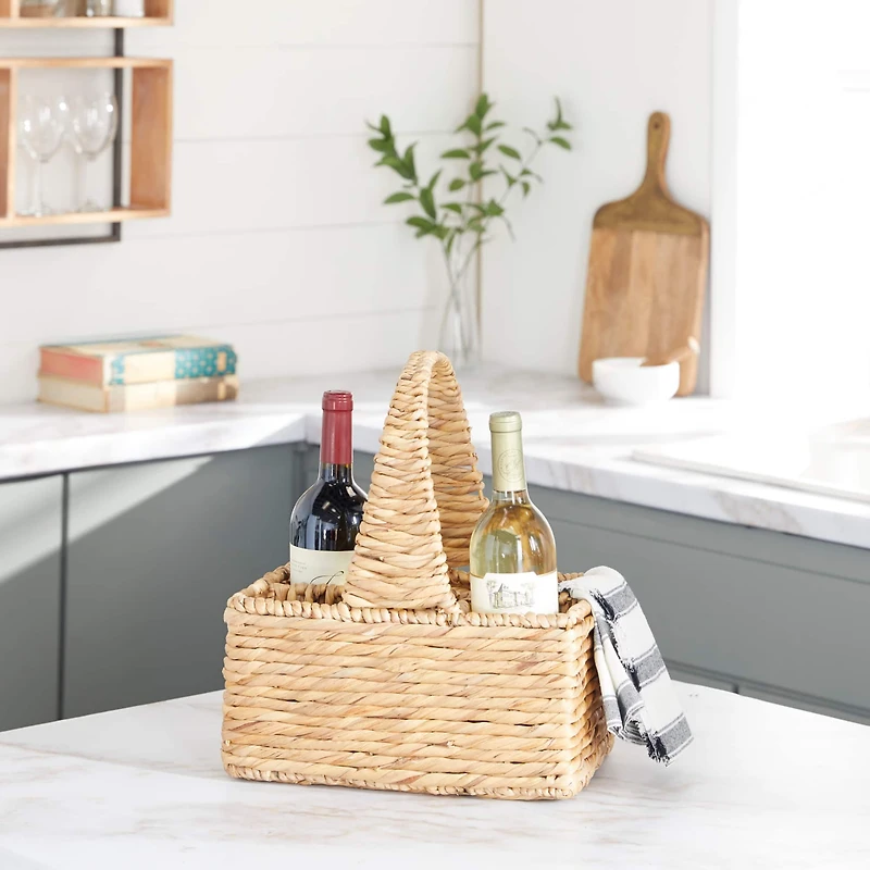 15" Brown Water Hycinthia Coastal Storage Basket