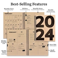 TF Publishing 2024 Biggest Year Medium Weekly Monthly Planner