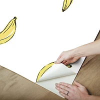 RoomMates Mr. Kate Banana Print Peel & Stick Wallpaper