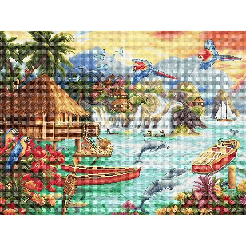 Letistitch Island Life Counted Cross Stitch Kit