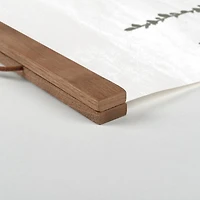 Moody Floral Daisy Field Teak Hanging Canvas