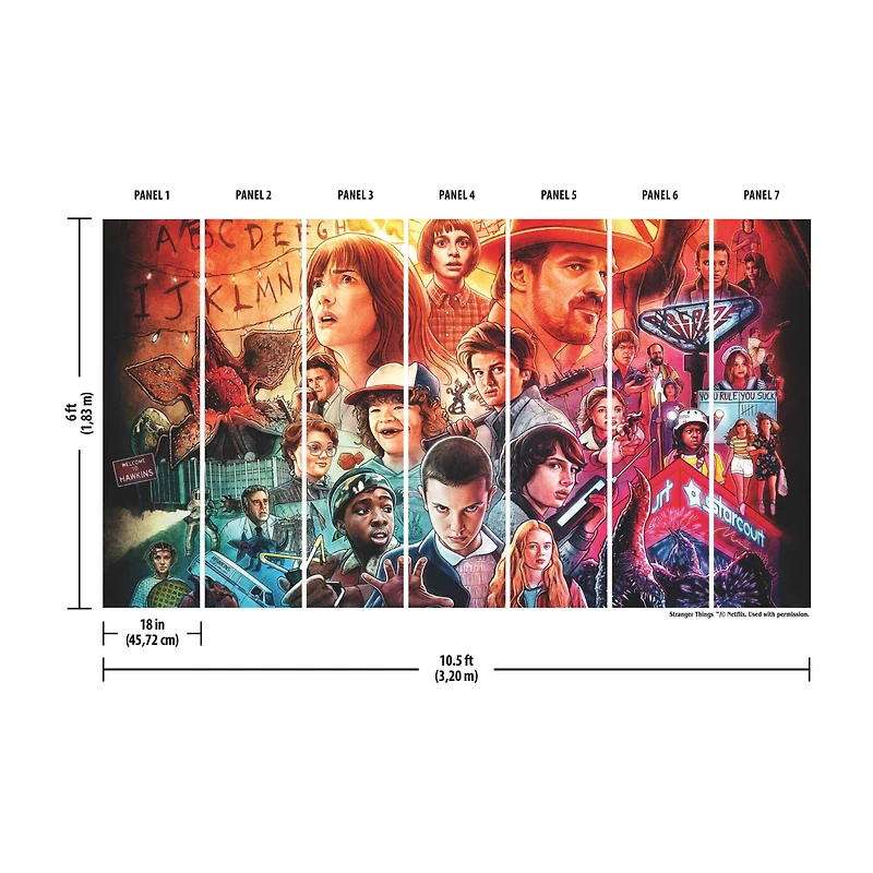 RoomMates Netflix Stranger Things Mural