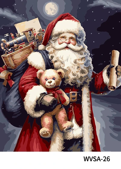 16" x 20" Classic Santa Paint-by-Number Kit by Artist's Loft™