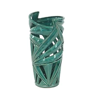 CosmoLiving by Cosmopolitan Green Ceramic Vase