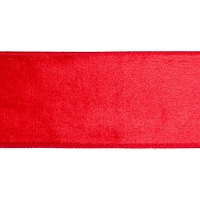2.5" x 25ft. Red Velvet Wired Ribbon by Celebrate It™