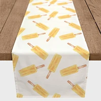 Orange Popsicle Pattern 16" x 72" Cotton Twill Runner