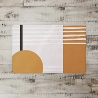 Cloth With Rectangle Circle 27" x 18" Floor Mat