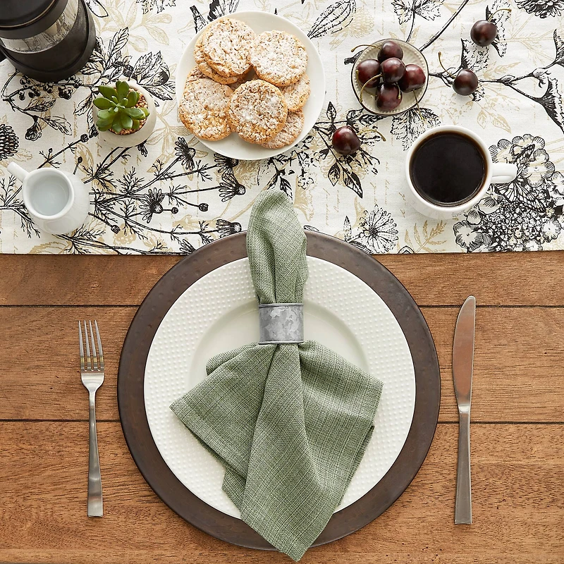 DII® Galvanized Band Napkin Rings, 6ct.