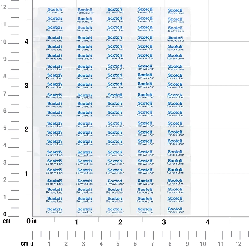 Scotch® Removable Mounting Tape Squares, Transparent