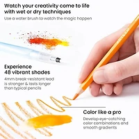 Arteza® Pro Series 48 Color Watercolor Pencil Set