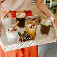 Kate Aspen® 13oz. Beaded Floral Green Drinking Glasses, 6ct.