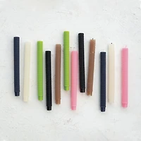 Hello Honey® 10" Navy Blue Unscented Hobnail Taper Candles, 2ct.