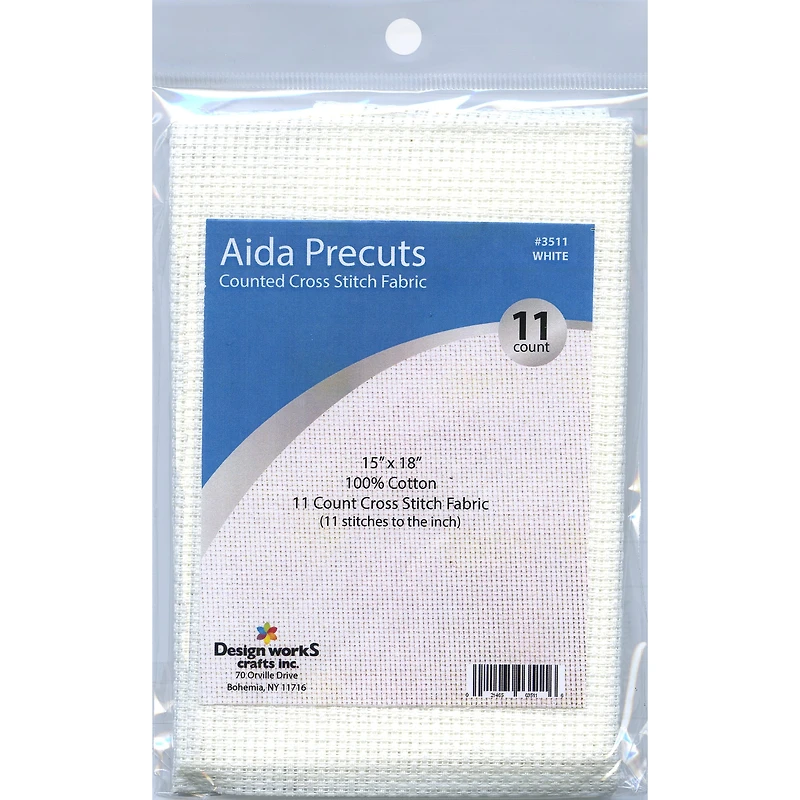 Design Works™ Gold Quality 11 Count White Aida Cloth, 15" x 18"