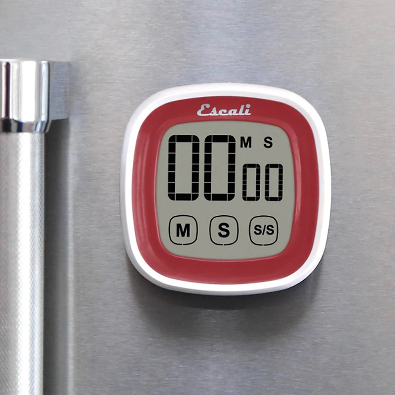 Escali Red Touch Screen Digital Timer