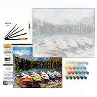 ArtSkills® Adirondacks & Boat Lake Premium Paint by Number Set