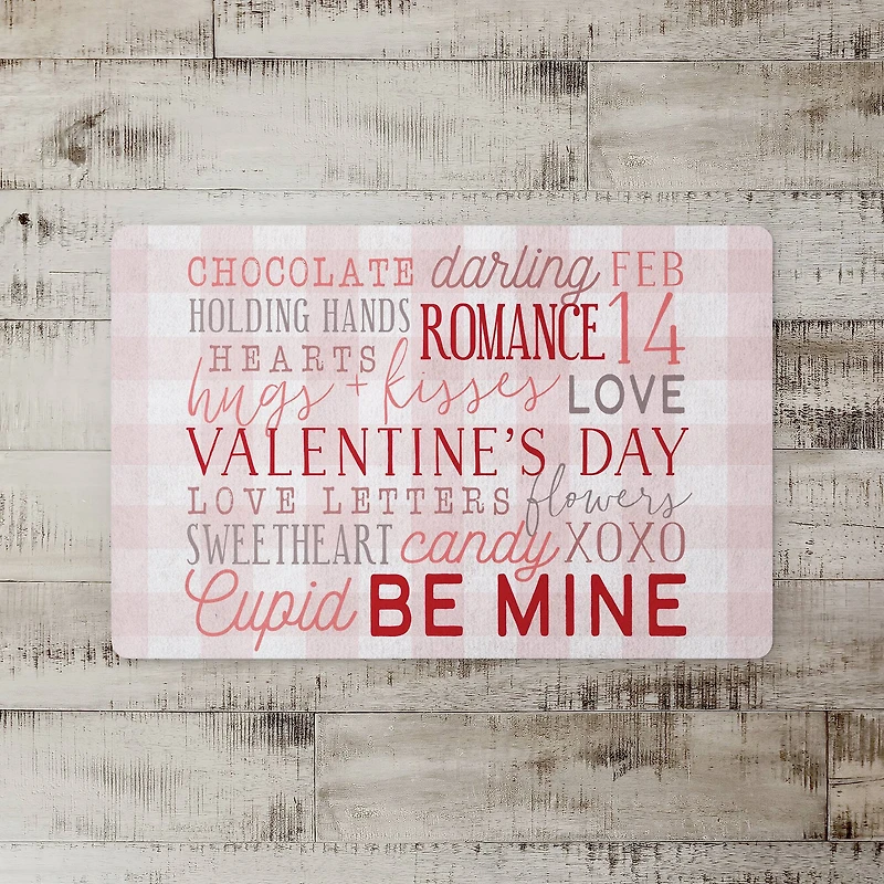 Valentine's Day Words Floor Mat