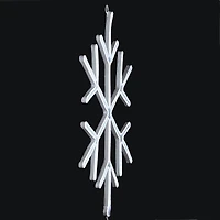 18" Neon Style Lighted Snowflake Wall Accent