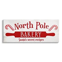 Stupell Industries North Pole Bakery Kitchen Sign Canvas Wall Art