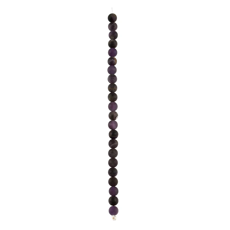 Matte Amethyst Round Beads, 8mm by Bead Landing™