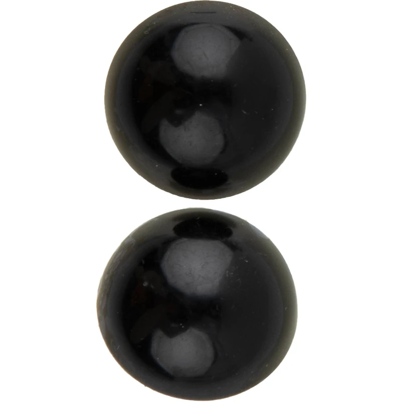 LaMode 3/4" Black Domed Shank Buttons, 2ct.