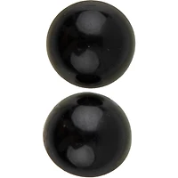 LaMode 3/4" Black Domed Shank Buttons, 2ct.