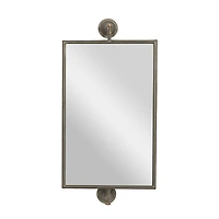 28" Rectangle Wood Wall Mirror