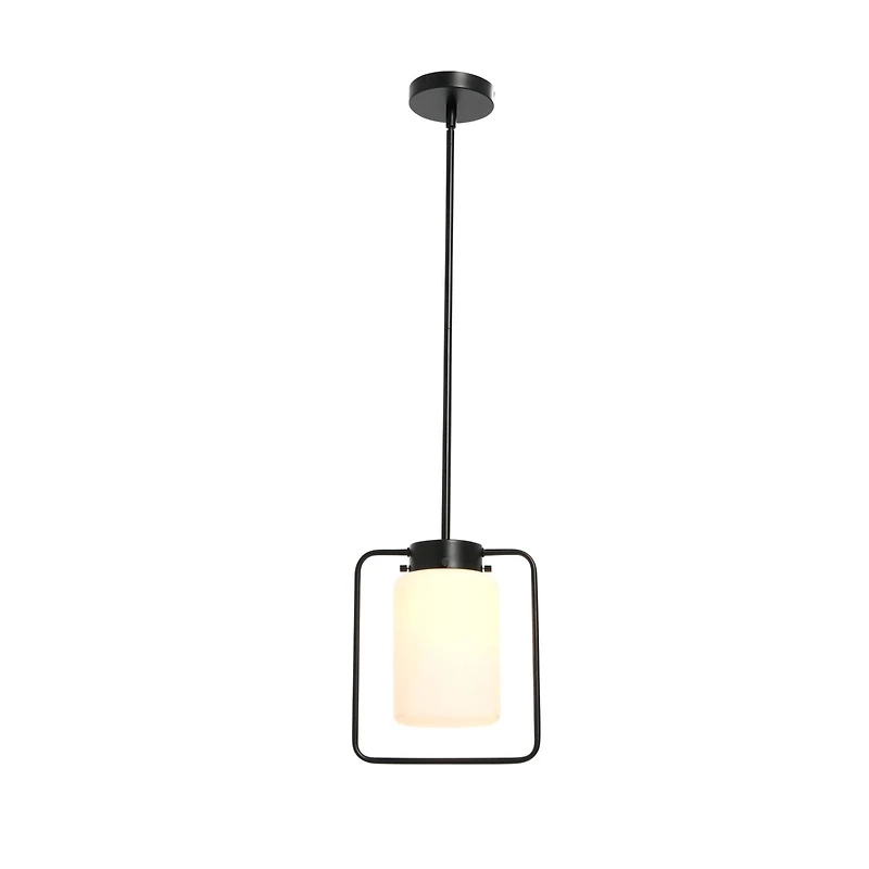 Hello Honey® Robert Stevenson Lighting Ezra Metal & Frosted Glass Convertible Ceiling Light