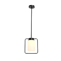 Hello Honey® Robert Stevenson Lighting Ezra Metal & Frosted Glass Convertible Ceiling Light
