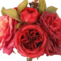 10" Fuchsia & Pink Rose & Ranunculus Bouquet by Ashland®