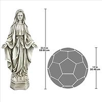 Design Toscano 23.5" Madonna of Notre Dame Garden Statue