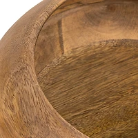 Hello Honey® 9.2" Modern Round Wood Bowl