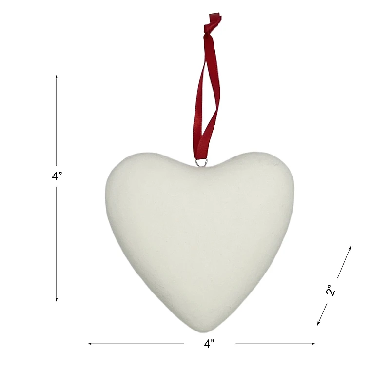 4" DIY Ceramic Heart Ornament by Make Market®