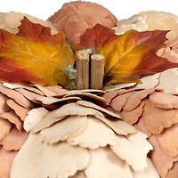 10" Brown & Orange Autumn Harvest Tabletop Pumpkin