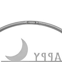 17" Silver Flying Witch Happy Halloween Wall Sign