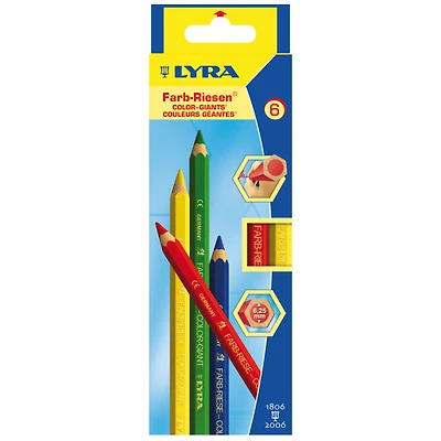Lyra Color Giants 6 Color Pencil Set