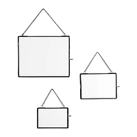 Hello Honey® 3 Pack Black Metal Hanging Photo Frame