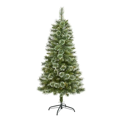 5ft. Unlit Wisconsin Slim Snow Tip Pine Artificial Christmas Tree