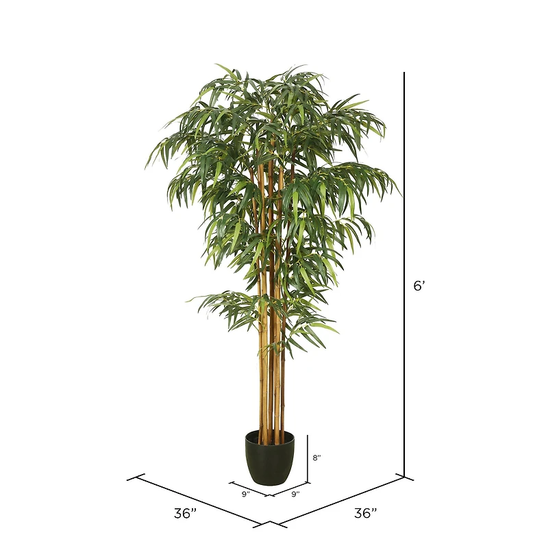 6ft. Potted Artificial Bamboo Tree
