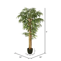 6ft. Potted Artificial Bamboo Tree