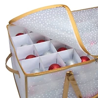 Simplify Gold & White 128ct. Ornament Storage Organizer