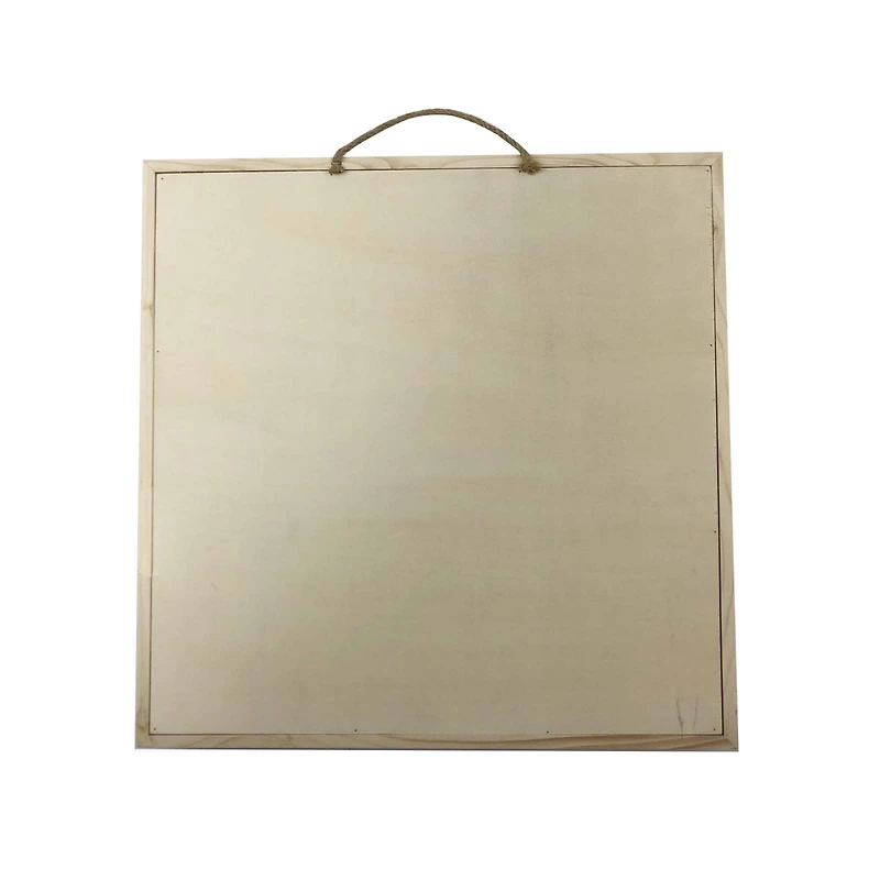 12" x 12" Whitewashed Framed Wood Sign by Make Market®