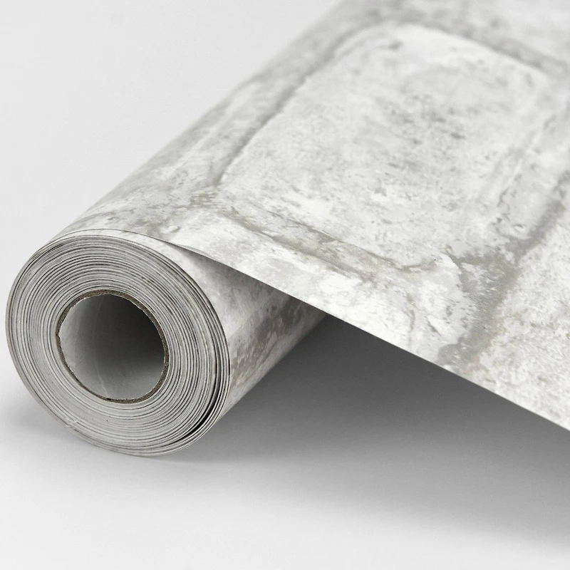 InHome White Denver Brick Peel & Stick Wallpaper