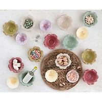 Hello Honey® 15.5" Round Mango Wood Tray with Laser Etched Botanicals